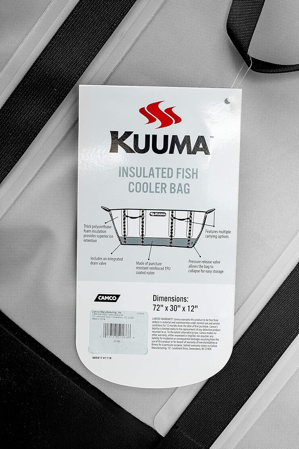Kuuma Heavy Duty Insulated Fish Bag with Drain Plug