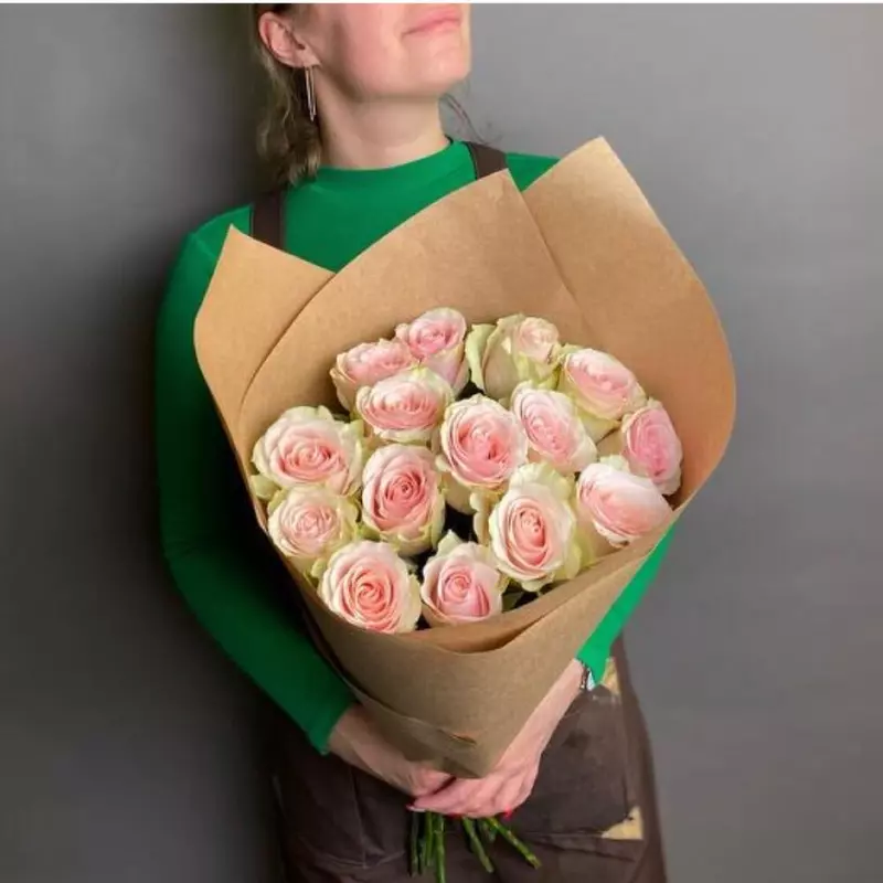 15 Blush Pink Rose Bouquet