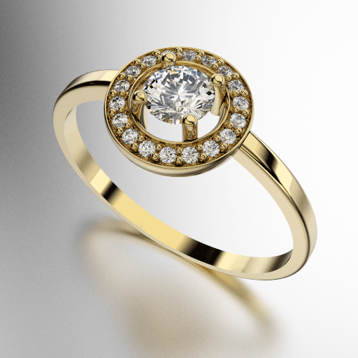 ANILLO HALO PIEDRA REDONDA (MOD. A164) ANILLO HALO PIEDRA REDONDA (MOD. A164)