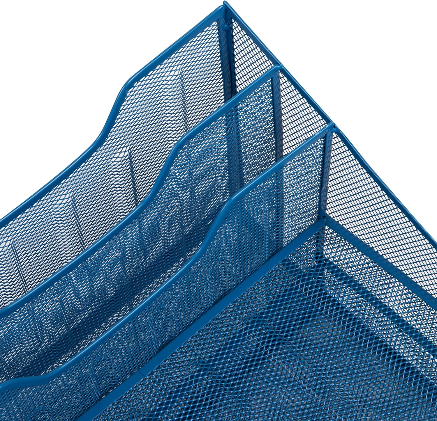 Mind Reader Desktop Organizer, Vertical File Holder, Paper Trays, Metal Mesh
