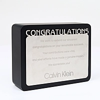 CALVIN KLEIN  PLAQUES TROPHY
