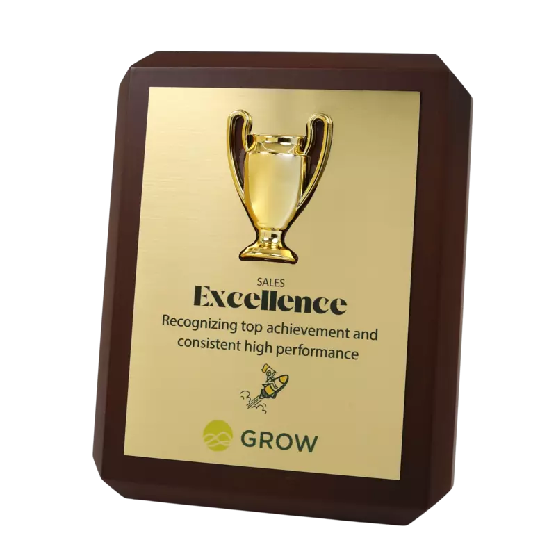 GROW  PLAQUES TROPHY