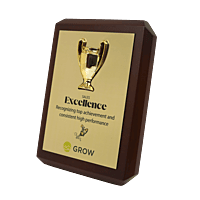 GROW  PLAQUES TROPHY