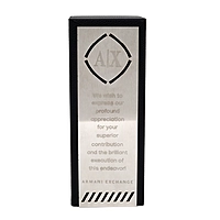 ARMANI EXCHANGE VEGAN LEATHER TROPHY