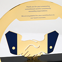 HYUNDAI  CUSTOM CUTOUT TROPHY