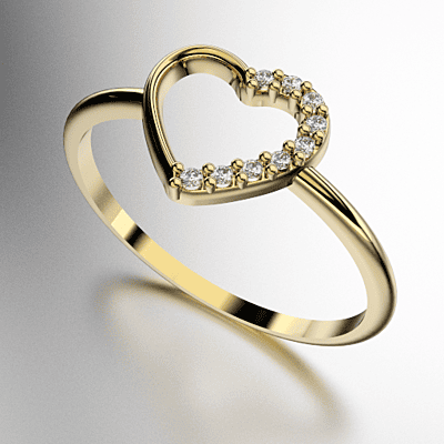 ANILLO CORAZON CALADO CON PIEDRAS (MOD. A171) ANILLO CORAZON CALADO CON PIEDRAS (MOD. A171)