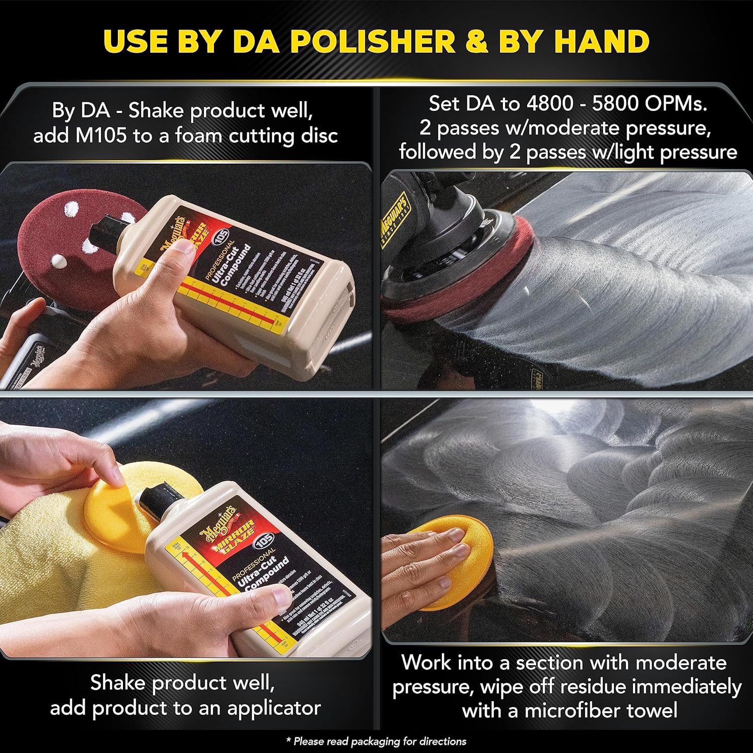 Meguiar's Mirror Glaze Ultra-Cut Compound & Ultra Finishing Polish