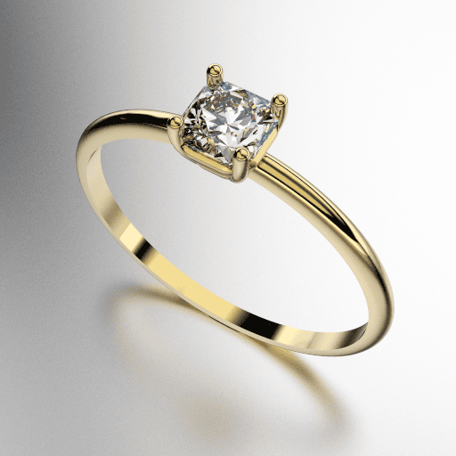 ANILLO SOLITARIO CARRE OCHAVADO 3MM (MOD. A178) ANILLO SOLITARIO CARRE OCHAVADO 3MM (MOD. A178)