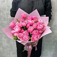 11 Pink Peony Rose Bouquet