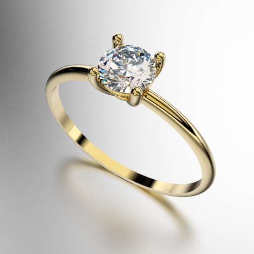ANILLO SOLITARIO CON BRILLANTE REDONDO 50 PUNTOS (5MM)(MOD. A179) ANILLO SOLITARIO CON BRILLANTE REDONDO 50 PUNTOS (5MM)(MOD. A179)