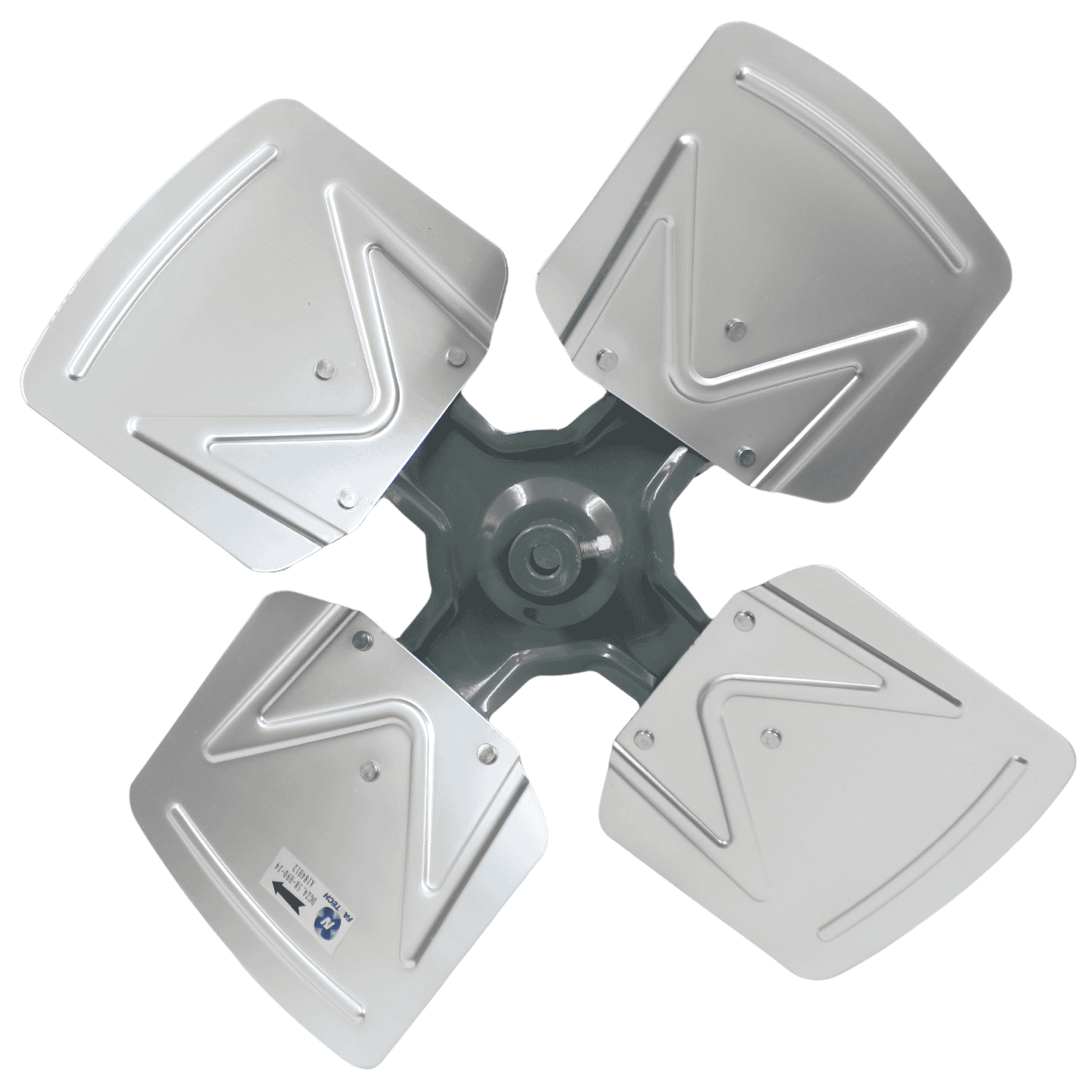 Aspa Aluminio 18", 04 Hojas, Centro 1/2 - A184H12