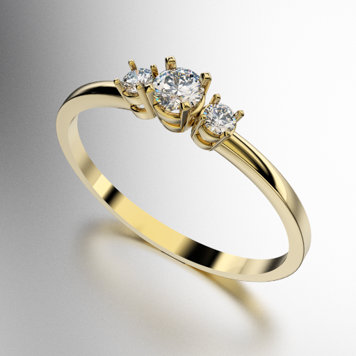 ANILLO TRICILLO BRILLANTES 17 PUNTOS (MOD. A185) ANILLO TRICILLO BRILLANTES 17 PUNTOS (MOD. A185)