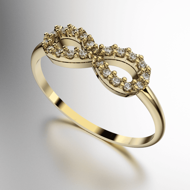 ANILLO INFINITO CON PIEDRAS COMPLETO (MOD. A 188)
