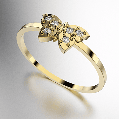ANILLO MARIPOSA CON PIEDRAS (MOD. A189)