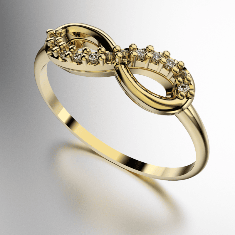 ANILLO INFINITO CON PIEDRAS (MOD. A 191) ANILLO INFINITO CON PIEDRAS (MOD. A 191)