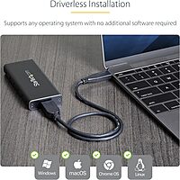 StarTech.com USB-C 10Gbps M.2 SSD Enclosure (2230/2242/2260/2280) - Aluminum