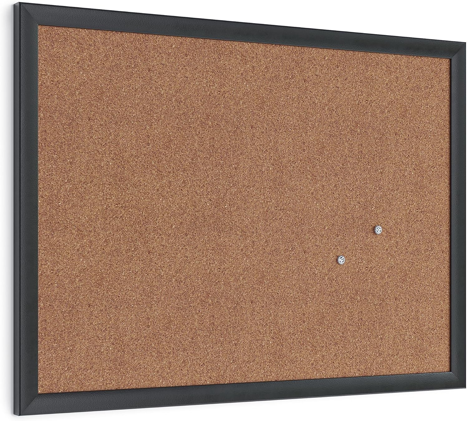 U Brands Cork Bulletin Board with Wood Frame