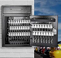 MAIL BOSS Key Boss Heavy-Duty High Security 105-Position Locking Key Cabinet & Drop Box