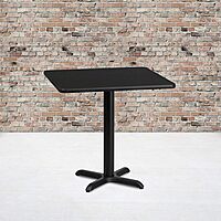 Flash Furniture Square Hospitality Table With X-Style Base, 31-3/16inH x 30inW x 30inD