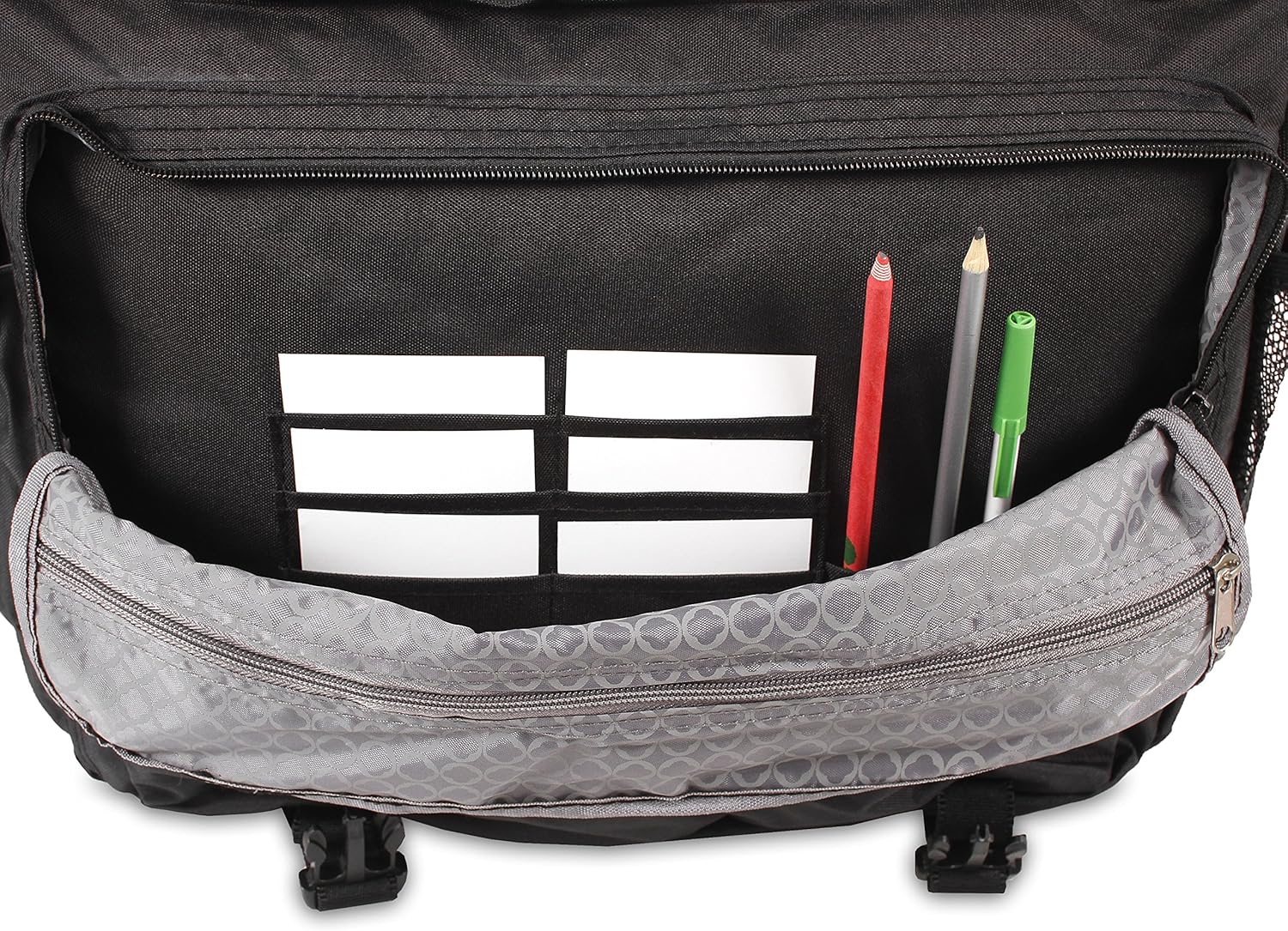 J World New York Thomas Laptop Messenger Bag for Women & Men. Kids Computer Bookbag Black