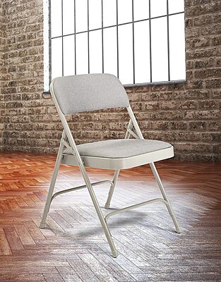NATIONAL PUBLIC SEATING 2200 Series Steel Frame Upholstered Folding Chair (Carton of 4)