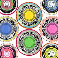 Gibson Home Almira Melamine Dinnerware, Assorted, Service for Four (12pcs) Assorted (Almira) Service for Four (12pcs)