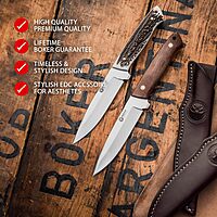 Arbolito Relincho Madera Fixed Blade Knife Cuerno De Ciervo