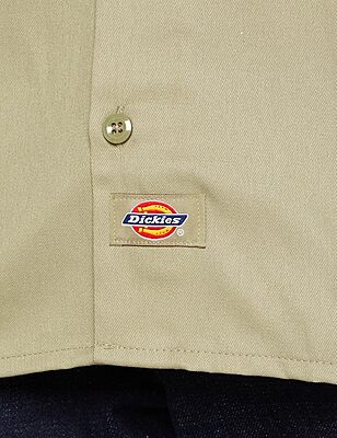 Dickies Men’s Short Sleeve Work Shirt – Durable Twill Button Down