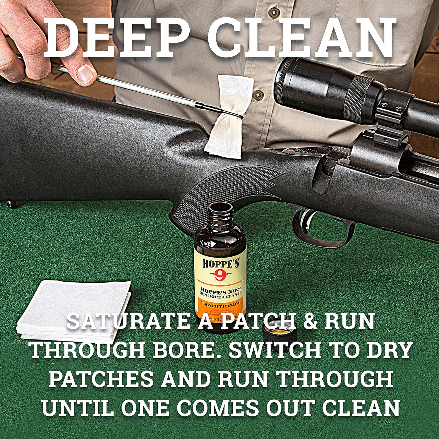 Hoppe's No. 9 Shotgun Cleaning Kit with Aluminum Rod, Clamshell