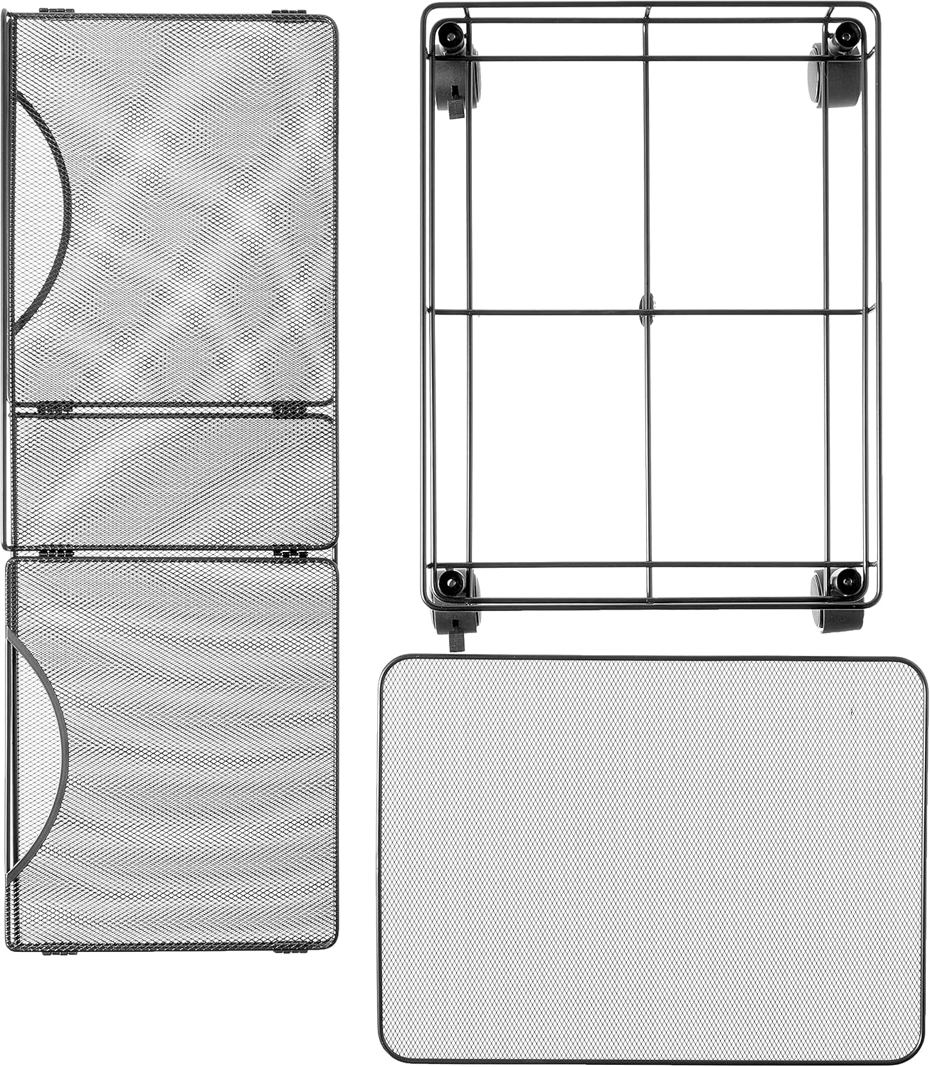 Safco Onyx Rolling Cart Desktop Tub File, Fits Letter-Size Hanging Folders, Collapsible Desk Organizer