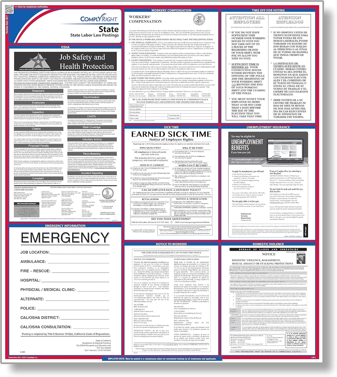 ComplyRight State Labor Law Poster, English, Idaho