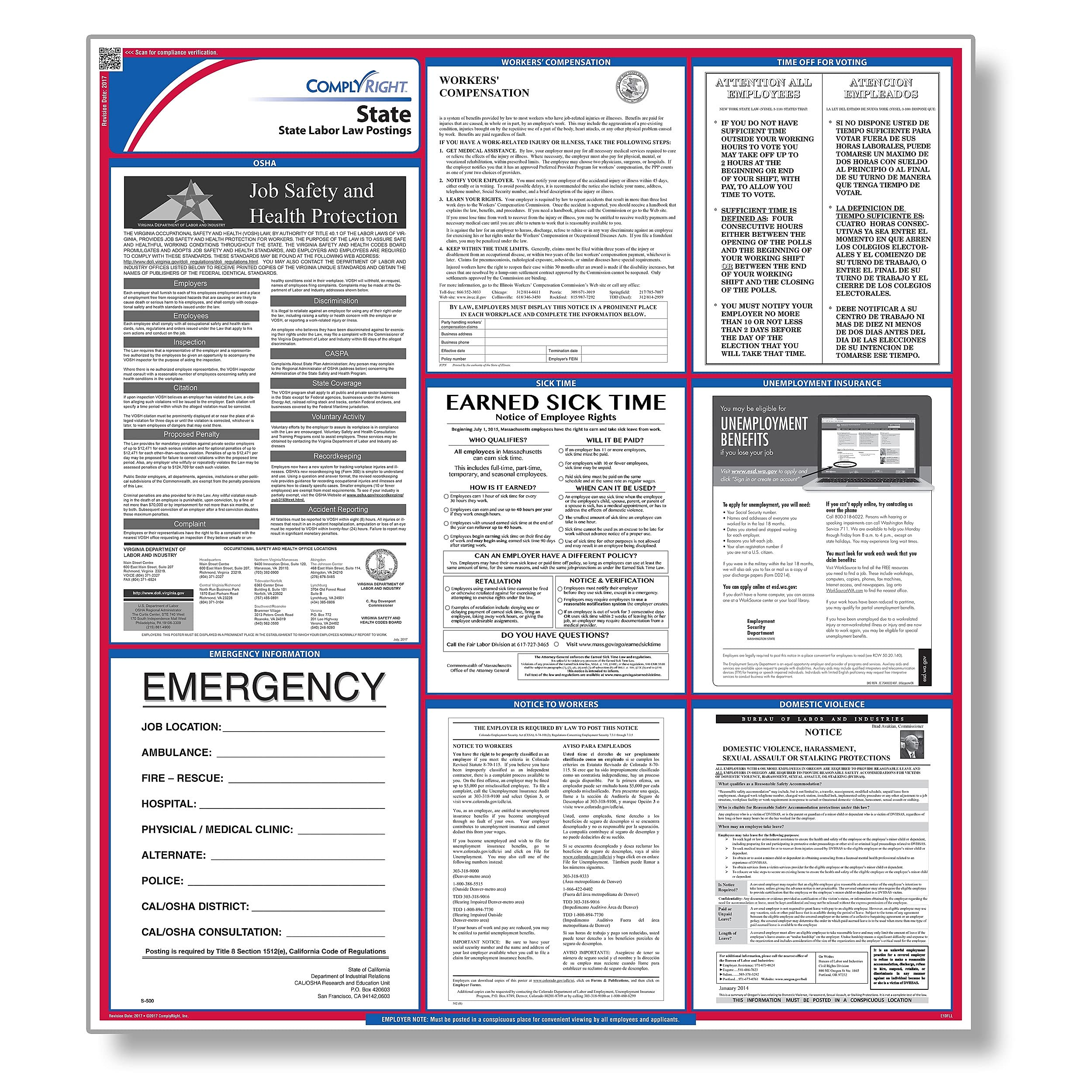 ComplyRight State Labor Law Poster, English, Idaho