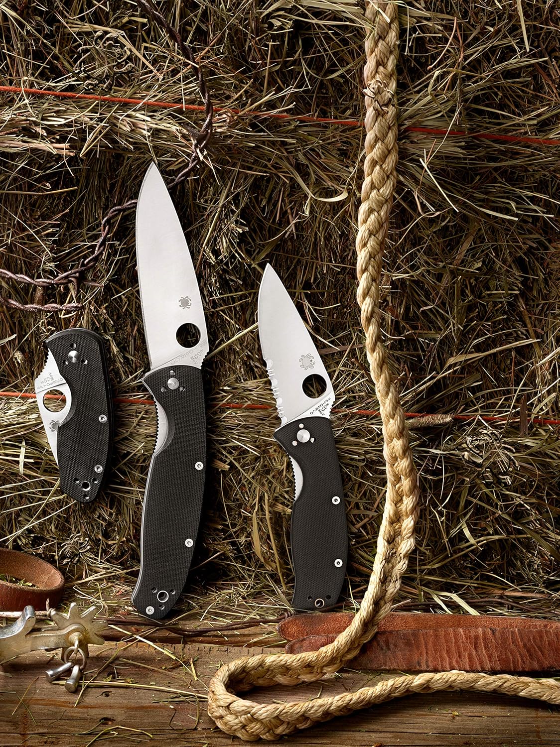 Spyderco Resilience Folding Pocket Knife with 4.20" 8Cr13MoV Stainless Blade and G-10 Handle - PlainEdge - C142GP