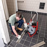 Ridgid 27013 K-400AF 115Volt C45IW Drum Machine with C45 Integral Wound Cable with Autofeed