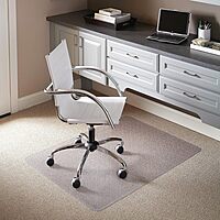 Flash Furniture Jackson 36'' x 48'' Carpet Chair Mat with Studded Gripper Back and Scuff Resistant Textured Top