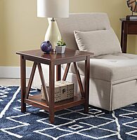 Linon Home Dcor Linon Home Decor Titian End Table, 20"w x 17.72"d x 22.01"h, Antique Tobacco