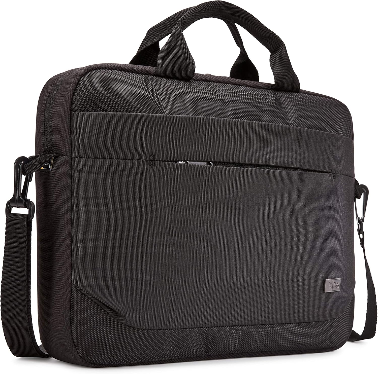 Case Logic Advantage Laptop Attache, Fits Devices Up to 14", Polyester, 14.6 x 2.8 x 13, Black