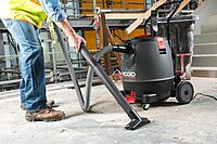 RIDGID 50338 1650RV Motor-on-Bottom Wet Dry Vacuum, 16-Gallon Shop Vacuum with Cart, 6.5 Peak HP Motor, Large Wheels