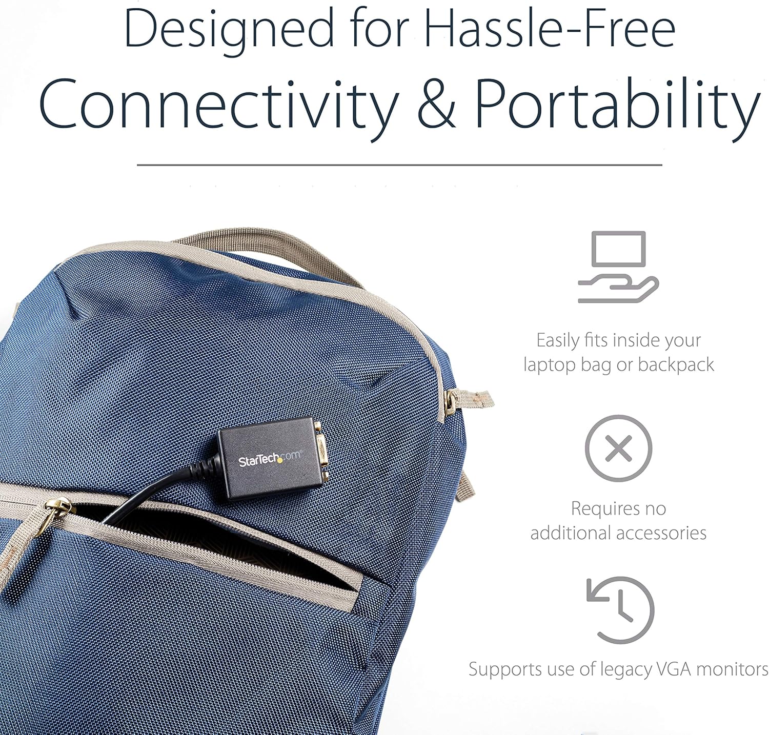 StarTech.com DisplayPort to VGA Adapter - Active DP to VGA Converter