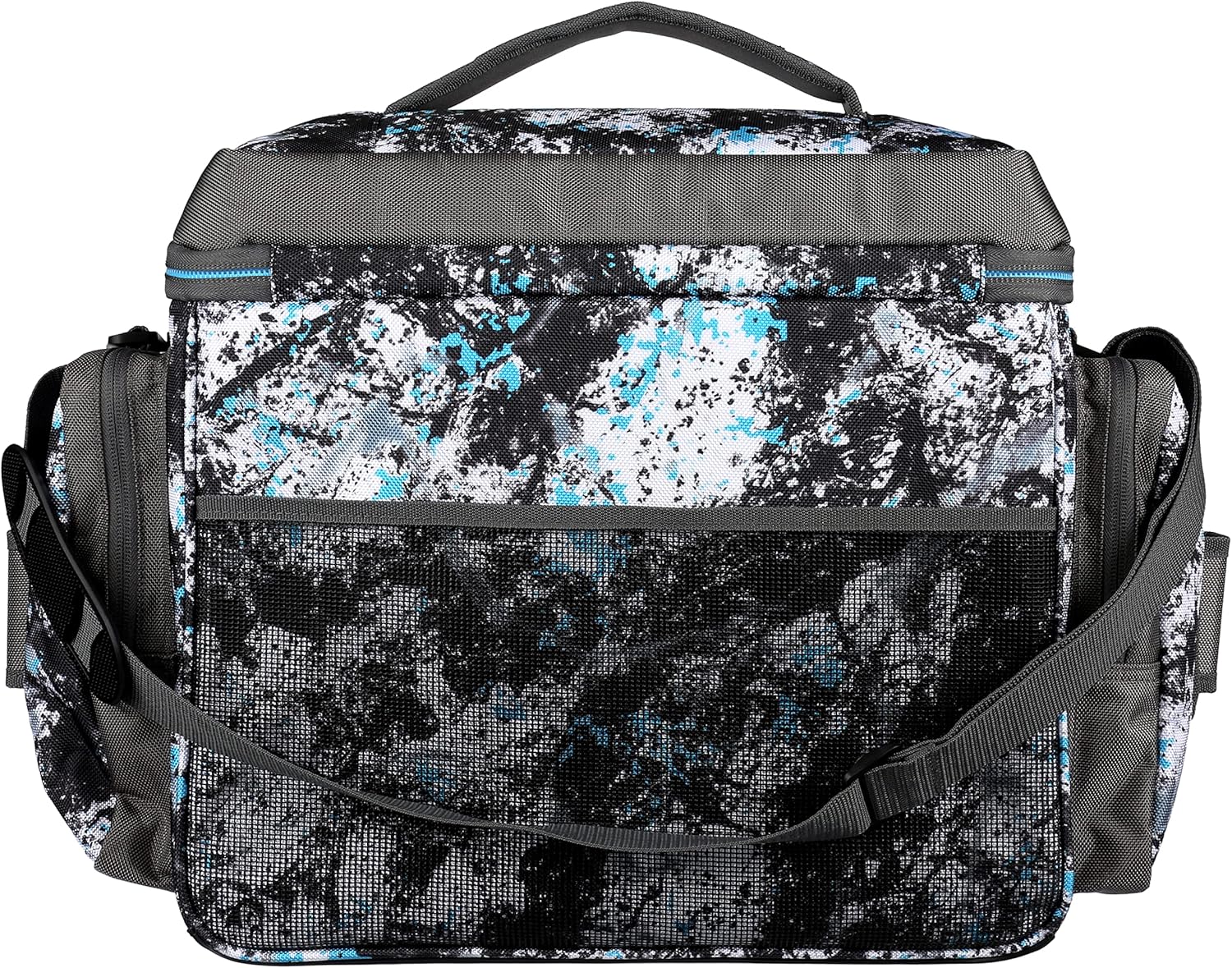 Evolution Fishing Largemouth XL 3700 Tackle Bag - 19" in, Water Camouflage, Outdoor Carry Bag w/ 3 Fishing Trays