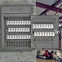 MAIL BOSS Key Boss Heavy-Duty High Security 105-Position Locking Key Cabinet & Drop Box