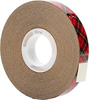 3M Scotch ATG Adhesive Transfer Tape 924 Clear, 0.50 in x 36 yd 2.0 mil (Pack of 1)