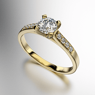 ANILLO SOLITARIO CUATRO GRIFAS REDONDA (5MM) COSTADO ENGARCE PAVEE (1.50MM) CUBIC BLANCO ORO ROJO 18KTS (MOD. A201) ANILLO SOLITARIO CUATRO GRIFAS REDONDA (5MM) COSTADO ENGARCE PAVEE (1.50MM) CUBIC BLANCO ORO ROJO 18KTS (MOD. A201)
