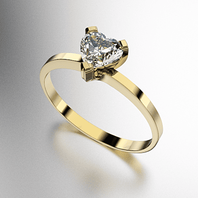 ANILLO SOLITARIO CORAZON (MOD. 203) ANILLO SOLITARIO CORAZON (MOD. 203)