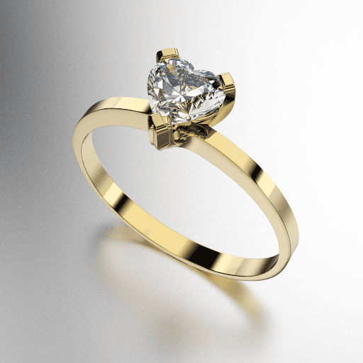 ANILLO SOLITARIO CORAZON (MOD. 203) ANILLO SOLITARIO CORAZON (MOD. 203)