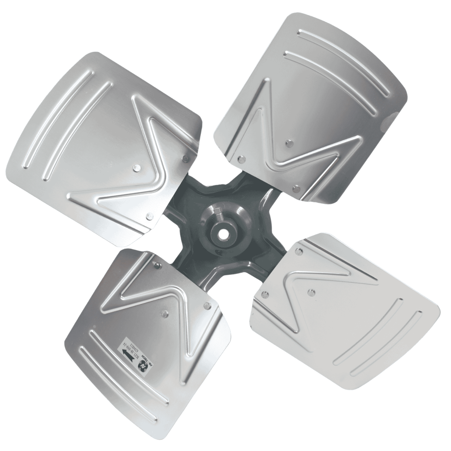 Aspa Aluminio 20", 04 Hojas, Centro 1/2 - A204H12