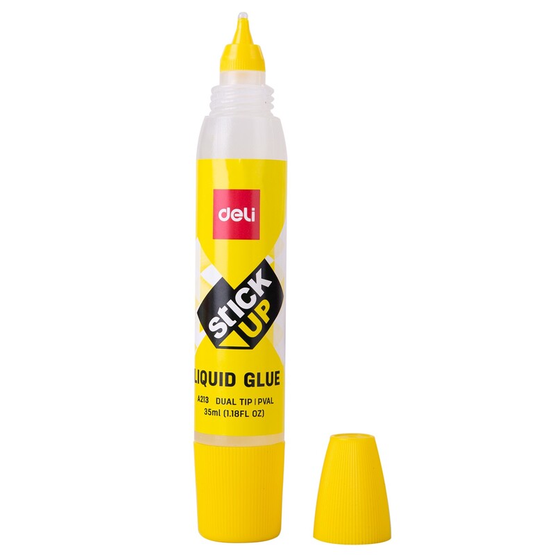 DELI A213 STICK UP LIQUID GLUE 35ML DUAL TIP