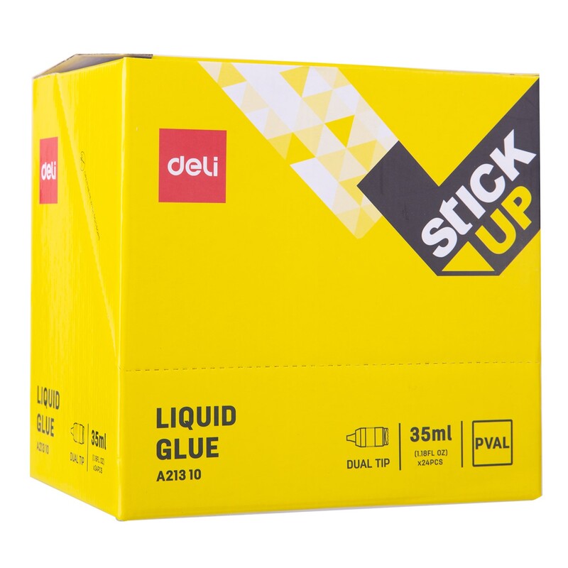 DELI A213 STICK UP LIQUID GLUE 35ML DUAL TIP