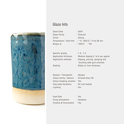 Sara Mid Fire Textured Blue A247