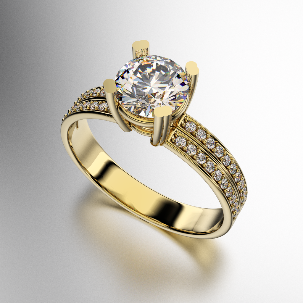 ANILLO SOLITARIO MEDIO SIN FIN (MOD. A257) ANILLO SOLITARIO MEDIO SIN FIN (MOD. A257)
